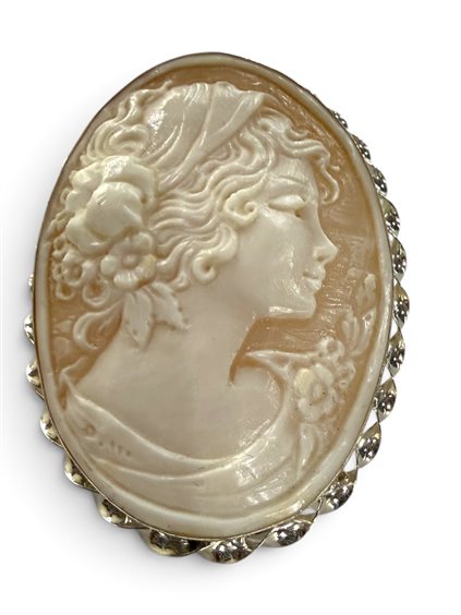 Broche Mandile 1922 Femme Cammei  in Argent Conchiglia 2MSPCM183 - 2MSPCM183